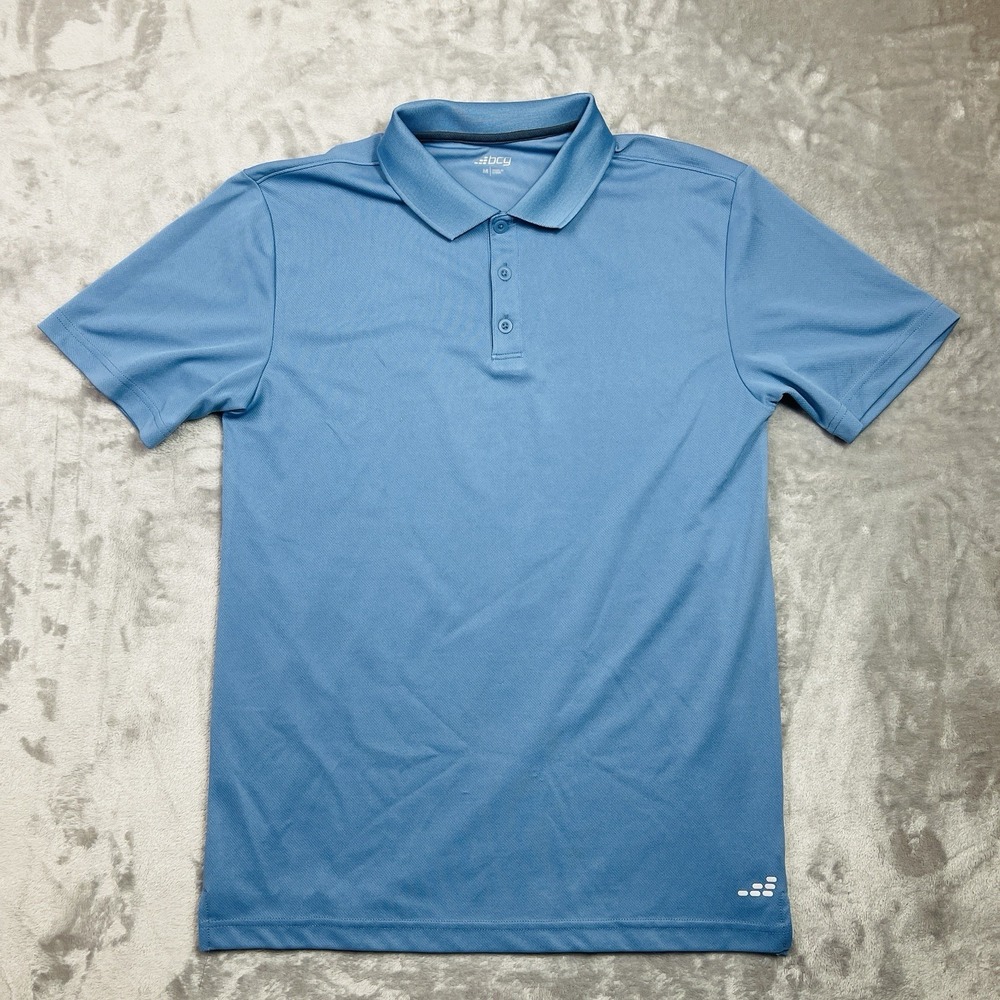 BCG Shirt Mens Medium Blue Polo Golf Performance Comfort Athleisure